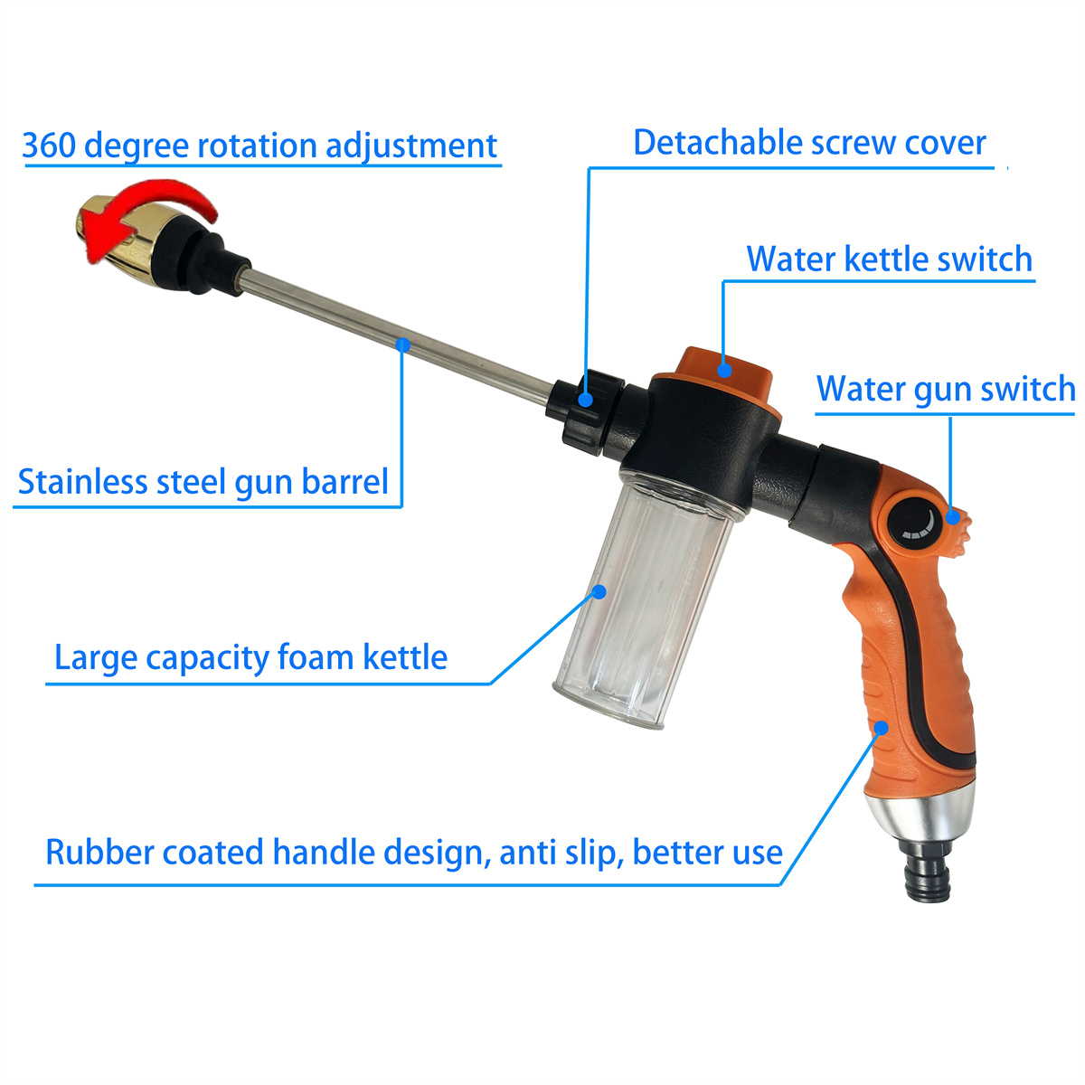 Pistolet de lavage haute press - Pressure Washer Foam Gun avis et prix